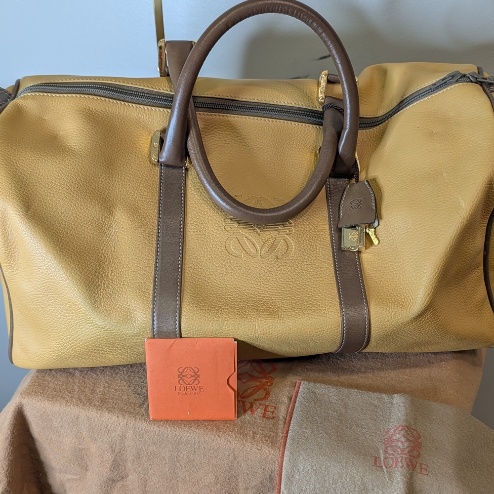 Loewe Tan Leather Men's Bag